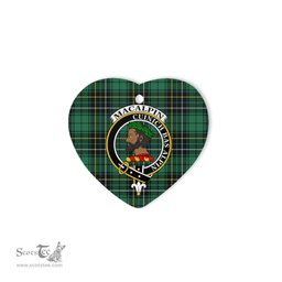MacAlpine Scottish Clan Plaid Ornament Gift. Christmas Tree Ornament MacAlpine Christmas Ornament, Christmas Heart Ornament, Plaid Heart Ornament, Tartan Ornament, Tartan Heart Ornament