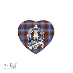 Spalding Scottish Clan Badge Plaid Christmas Ornaments Gift Heart Ornament Spalding Clan Tartan Ornaments, Plaid Ornament, christmas Ornament, plaid christmas ornament