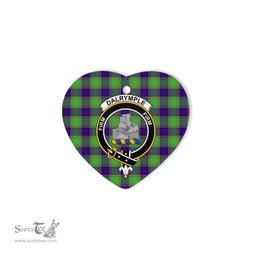 Dalrymple Scottish Clan Plaid Ornament Gift. Christmas Tree Ornament Dalrymple Clan Tartan Ornament Great Christmas Ornaments Gift Heart Ornament - Scotstee Shop