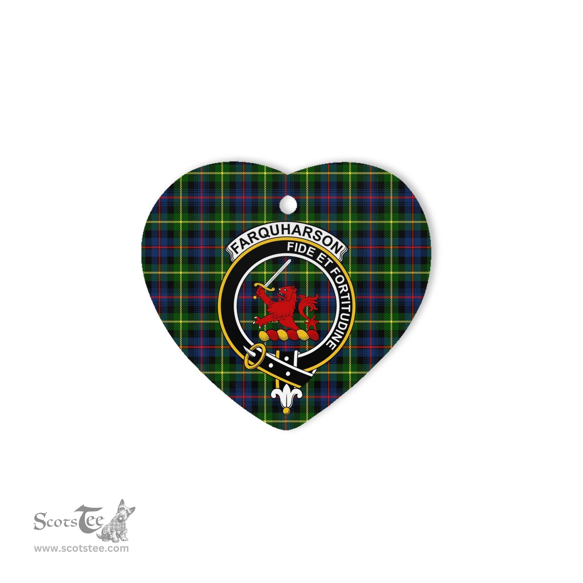 Farquharson Scottish Clan Plaid Ornament Gift. Christmas Tree Ornament Farquharson Christmas Ornament, Christmas Heart Ornament, Plaid Heart Ornament, Tartan Ornament, Tartan Heart Ornament