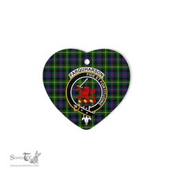 Farquharson Scottish Clan Plaid Ornament Gift. Christmas Tree Ornament Farquharson Christmas Ornament, Christmas Heart Ornament, Plaid Heart Ornament, Tartan Ornament, Tartan Heart Ornament