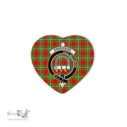 Grierson Scottish Clan Plaid Ornament Gift. Christmas Tree Ornament Grierson Clan Tartan Ornament Great Christmas Ornaments Gift Heart Ornament - Scotstee Shop