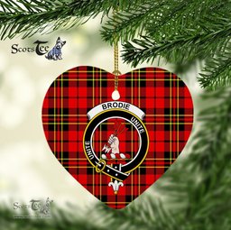Brodie Scottish Clan Plaid Ornament Gift. Christmas Tree Ornament Brodie Christmas Ornament, Christmas Heart Ornament, Plaid Heart Ornament, Tartan Ornament, Tartan Heart Ornament