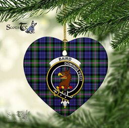 Baird Scottish Clan Plaid Ornament Gift. Christmas Tree Ornament Baird Christmas Ornament, Christmas Heart Ornament, Plaid Heart Ornament, Tartan Ornament, Tartan Heart Ornament
