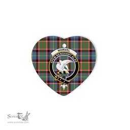 Norvel Scottish Clan Plaid Ornament Gift. Christmas Tree Ornament Norvel Christmas Ornament, Christmas Heart Ornament, Plaid Heart Ornament, Tartan Ornament, Tartan Heart Ornament