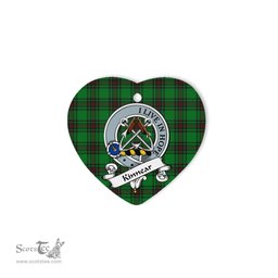 Kinnear Scottish Clan Badge Plaid Christmas Ornaments Gift Heart Ornament Kinnear Clan Tartan Ornaments, Plaid Ornament, christmas Ornament, plaid christmas ornament