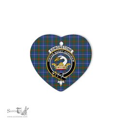Edmonstone (of Duntreath) Scottish Clan Plaid Ornament Gift. Christmas Tree Ornament Edmonstone (of Duntreath) Christmas Ornament, Christmas Heart Ornament, Plaid Heart Ornament, Tartan Ornament, Tartan Heart Ornament