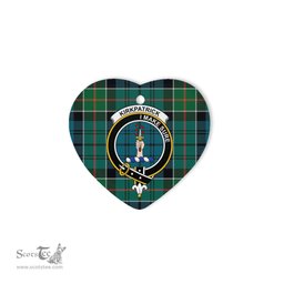 Kirkpatrick Scottish Clan Plaid Ornament Gift. Christmas Tree Ornament Kirkpatrick Clan Tartan Ornament Great Christmas Ornaments Gift Heart Ornament - Scotstee Shop