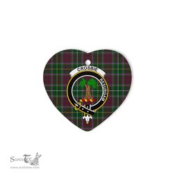 Crosbie Scottish Clan Plaid Ornament Gift. Christmas Tree Ornament Crosbie Christmas Ornament, Christmas Heart Ornament, Plaid Heart Ornament, Tartan Ornament, Tartan Heart Ornament