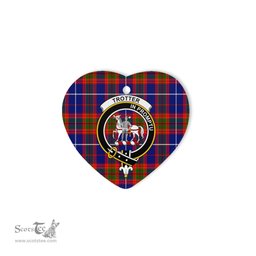 Trotter Scottish Clan Plaid Ornament Gift. Christmas Tree Ornament Trotter Christmas Ornament, Christmas Heart Ornament, Plaid Heart Ornament, Tartan Ornament, Tartan Heart Ornament