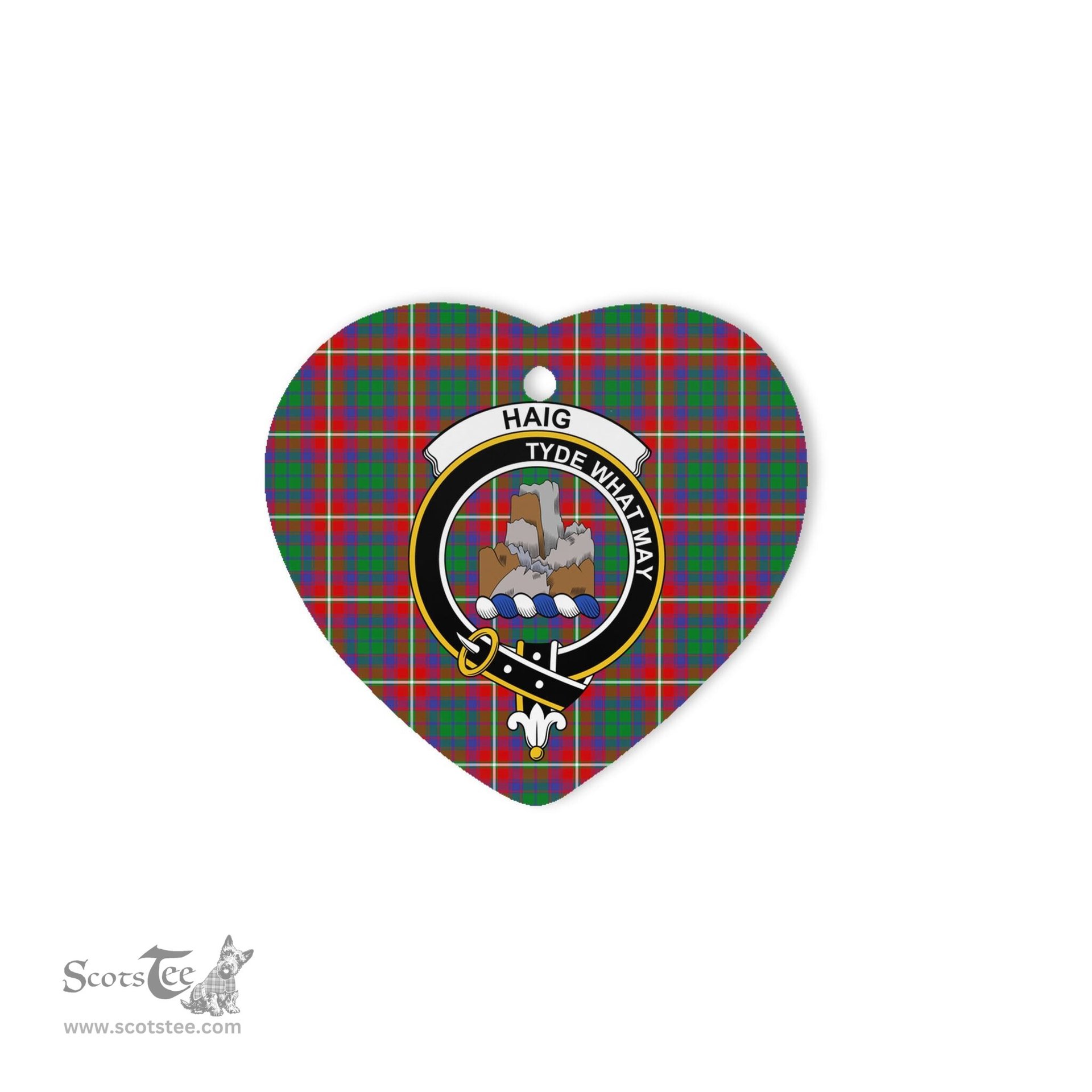 Haig Scottish Clan Plaid Ornament Gift. Christmas Tree Ornament Haig Christmas Ornament, Christmas Heart Ornament, Plaid Heart Ornament, Tartan Ornament, Tartan Heart Ornament