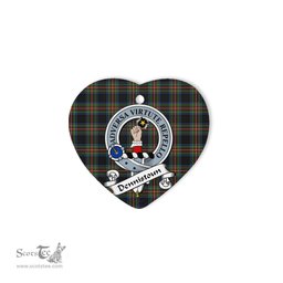 Dennistoun Scottish Clan Badge Plaid Ornament Gift. Christmas Tree Ornament Dennistoun Clan Tartan Ornament Great Christmas Ornaments Gift Heart Ornament