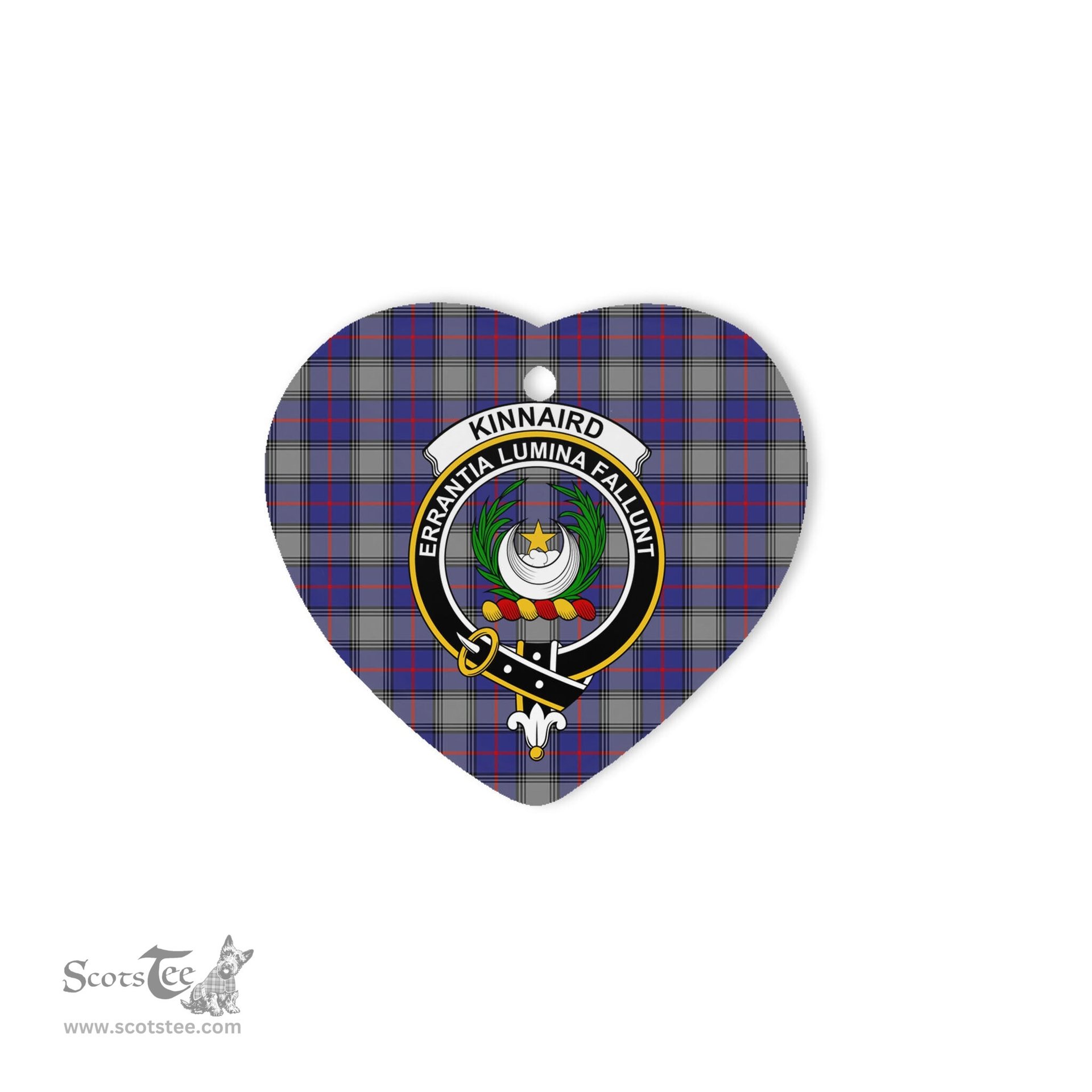 Kinnaird Scottish Clan Plaid Ornament Gift. Christmas Tree Ornament Kinnaird Clan Tartan Ornament Great Christmas Ornaments Gift Heart Ornament - Scotstee Shop