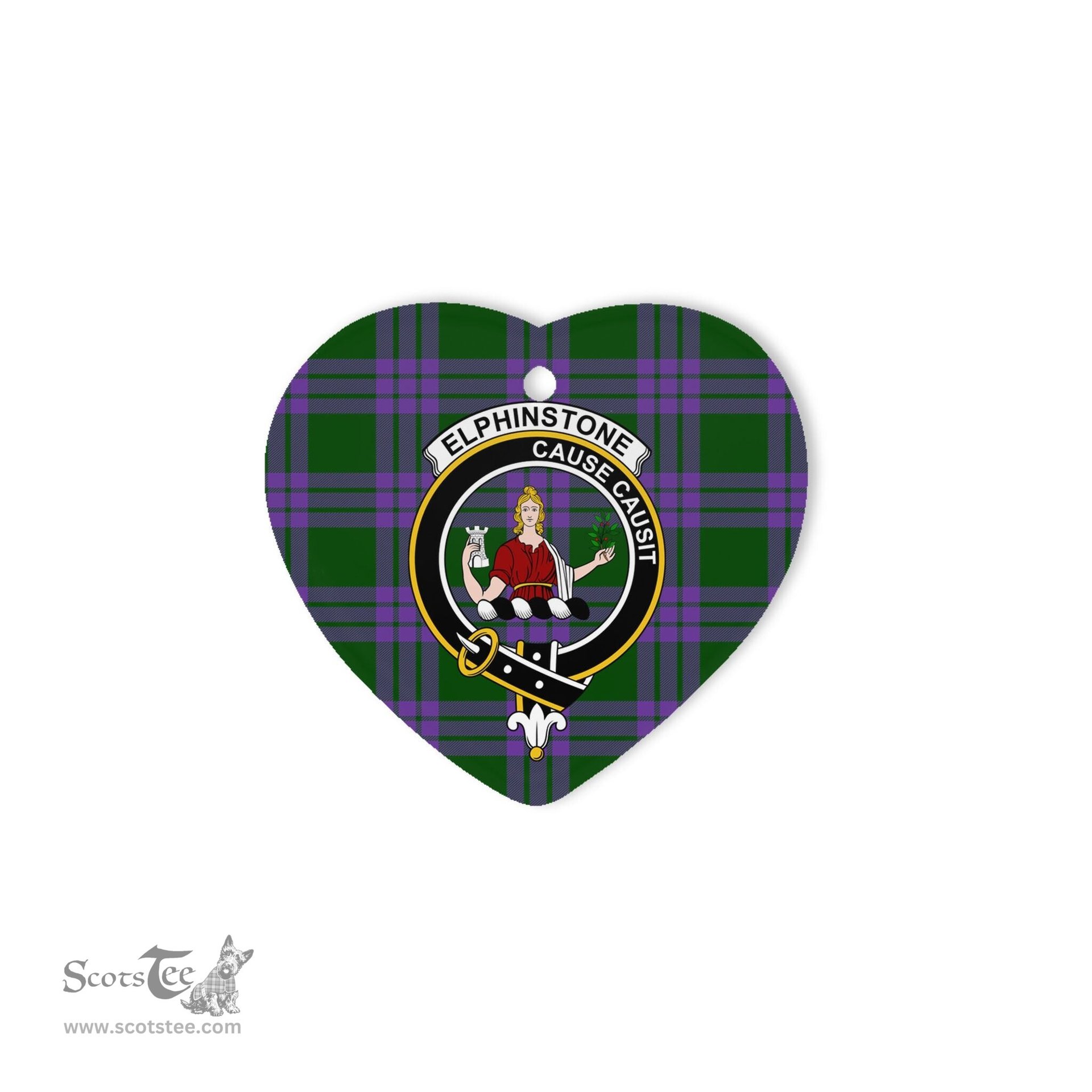 Elphinstone Scottish Clan Plaid Ornament Gift. Christmas Tree Ornament Elphinstone Christmas Ornament, Christmas Heart Ornament, Plaid Heart Ornament, Tartan Ornament, Tartan Heart Ornament