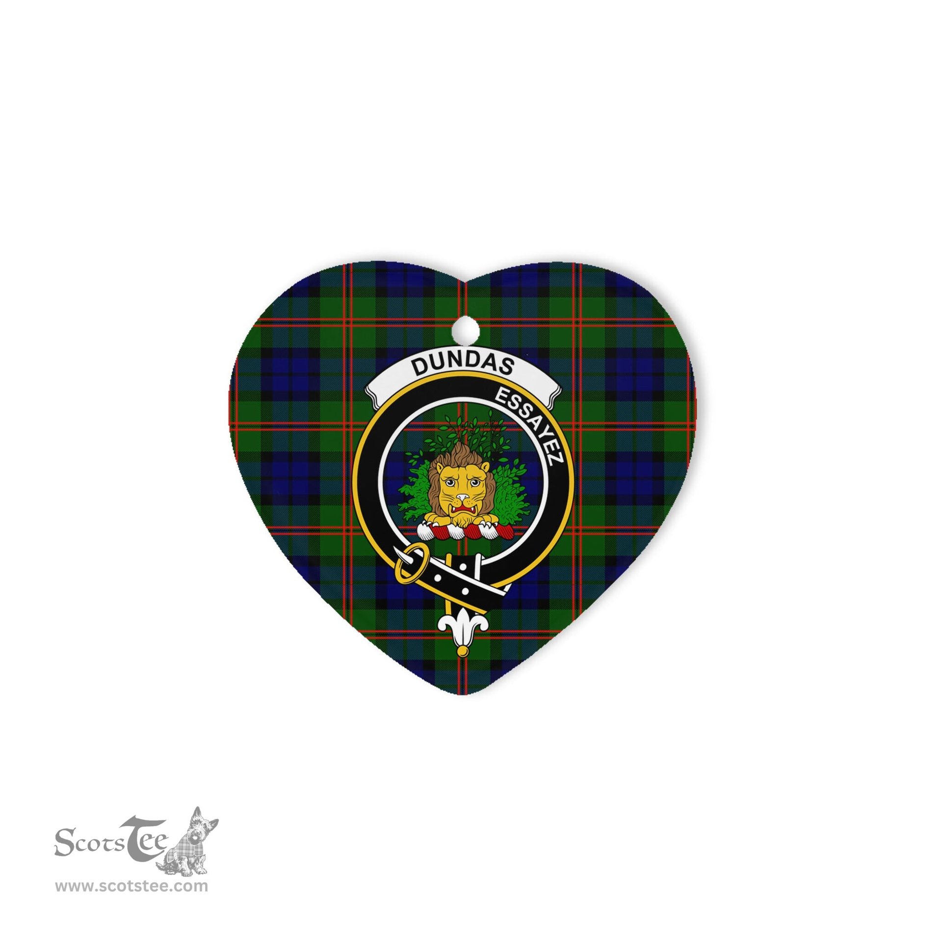 Dundas Scottish Clan Plaid Ornament Gift. Christmas Tree Ornament Dundas Christmas Ornament, Christmas Heart Ornament, Plaid Heart Ornament, Tartan Ornament, Tartan Heart Ornament