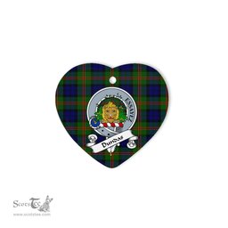 Dundas Scottish Clan Badge Plaid Christmas Ornaments Gift Heart Ornament Dundas Clan Tartan Ornaments, Plaid Ornament, christmas Ornament, plaid christmas ornament