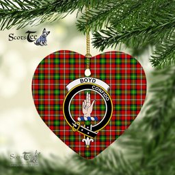 Boyd Scottish Clan Plaid Ornament Gift. Christmas Tree Ornament Boyd Christmas Ornament, Christmas Heart Ornament, Plaid Heart Ornament, Tartan Ornament, Tartan Heart Ornament