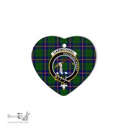 Carmichael Scottish Clan Plaid Ornament Gift. Christmas Tree Ornament Carmichael Christmas Ornament, Christmas Heart Ornament, Plaid Heart Ornament, Tartan Ornament, Tartan Heart Ornament