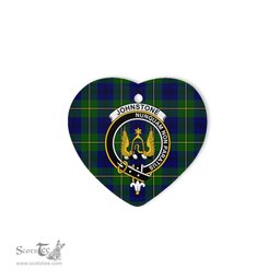 Johnstone Scottish Clan Plaid Ornament Gift. Christmas Tree Ornament Johnstone Clan Tartan Ornament Great Christmas Ornaments Gift Heart Ornament - Scotstee Shop