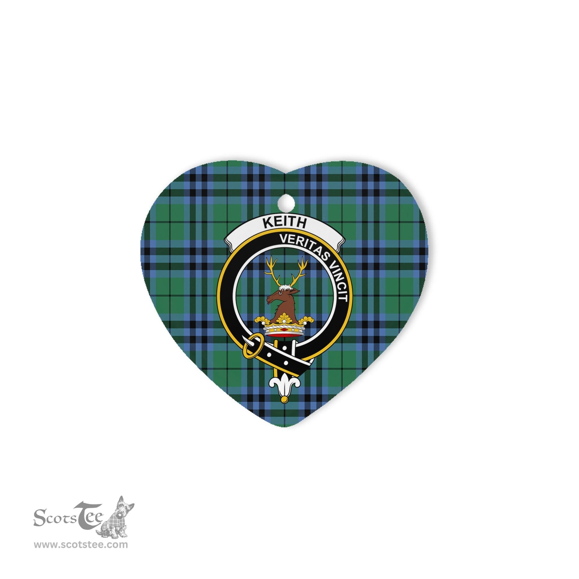 Keith Scottish Clan Plaid Ornament Gift. Christmas Tree Ornament Keith Christmas Ornament, Christmas Heart Ornament, Plaid Heart Ornament, Tartan Ornament, Tartan Heart Ornament