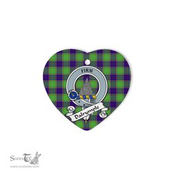 Dalrymple Scottish Clan Badge Plaid Christmas Ornaments Gift Heart Ornament Dalrymple Clan Tartan Ornaments, Plaid Ornament, christmas Ornament, plaid christmas ornament