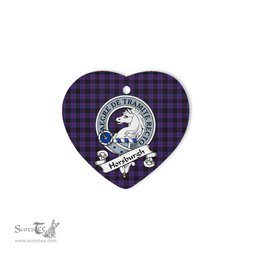 Horsburgh Scottish Clan Badge Plaid Christmas Ornaments Gift Heart Ornament Horsburgh Clan Tartan Ornaments, Plaid Ornament, christmas Ornament, plaid christmas ornament