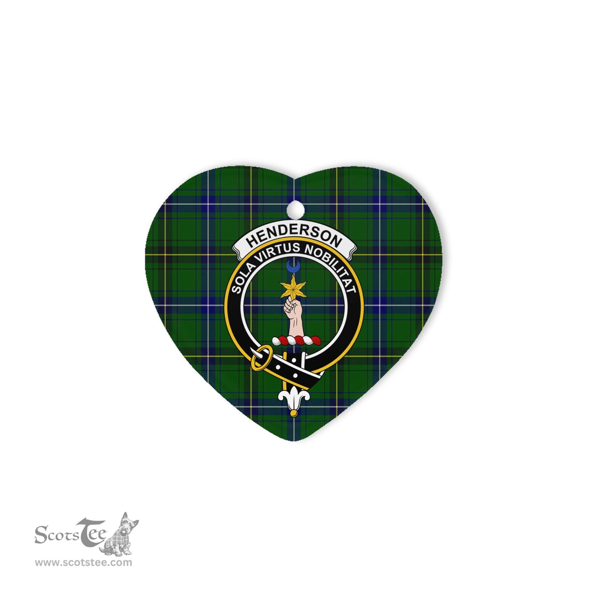 Henderson Scottish Clan Plaid Ornament Gift. Christmas Tree Ornament Henderson Clan Tartan Ornament Great Christmas Ornaments Gift Heart Ornament - Scotstee Shop