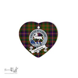 Cochrane Scottish Clan Badge Plaid Ornament Gift. Christmas Tree Ornament Cochrane Clan Tartan Ornament Great Christmas Ornaments Gift Heart Ornament