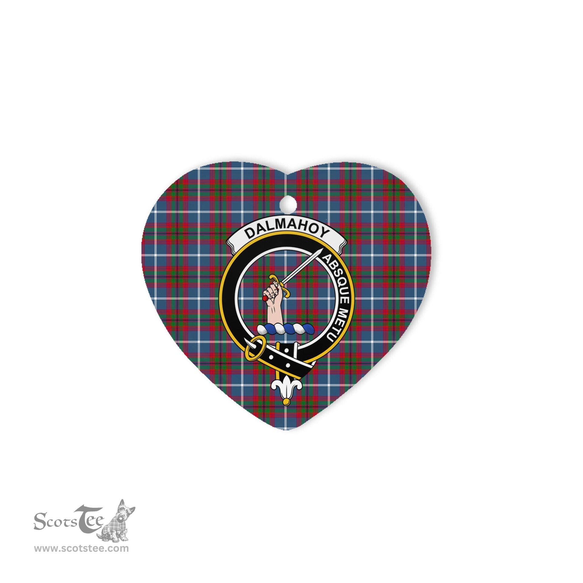 Dalmahoy Scottish Clan Plaid Ornament Gift. Christmas Tree Ornament Dalmahoy Clan Tartan Ornament Great Christmas Ornaments Gift Heart Ornament - Scotstee Shop
