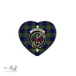 Colquhoun Scottish Clan Plaid Ornament Gift. Christmas Tree Ornament Colquhoun Clan Tartan Ornament Great Christmas Ornaments Gift Heart Ornament - Scotstee Shop