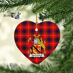 Abernethy Family Crest Scottish Clan Plaid Ornament Gift. Christmas Tree Ornament Abernethy Clan Tartan Ornament Great Christmas Ornaments Gift Heart Ornament - Scotstee Shop
