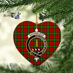 Auchinleck Scottish Clan Plaid Ornament Gift. Christmas Tree Ornament Auchinleck Clan Tartan Ornament Great Christmas Ornaments Gift Heart Ornament - Scotstee Shop