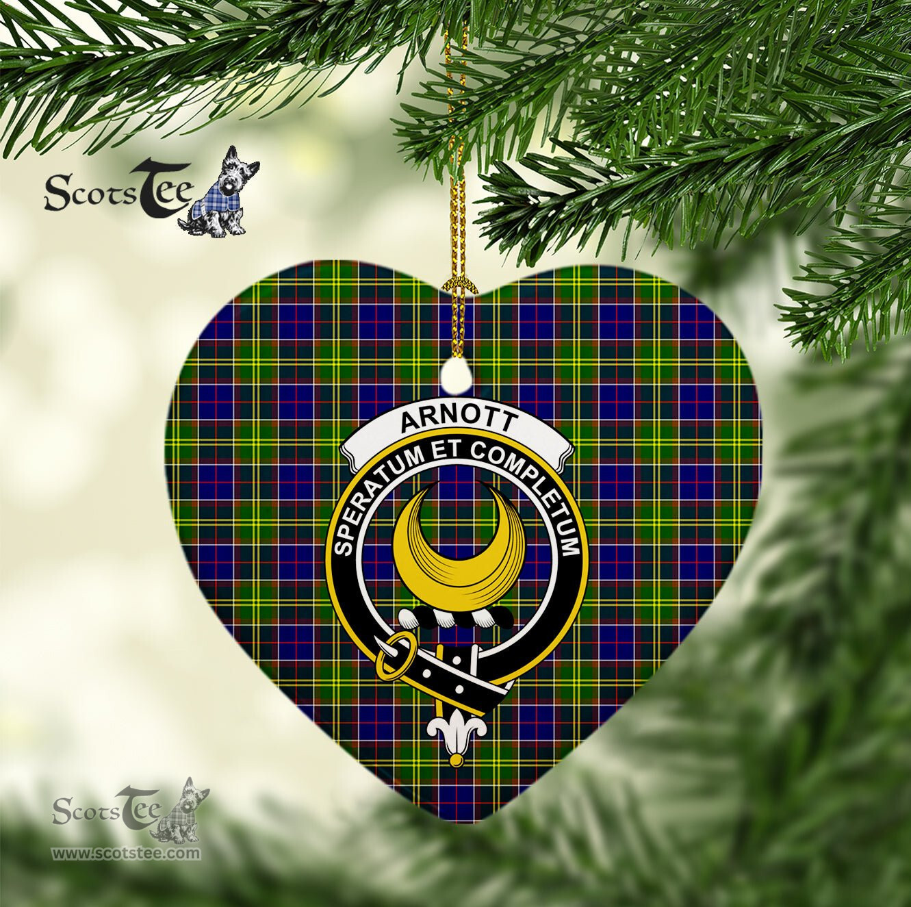 Arnott Scottish Clan Plaid Ornament Gift. Christmas Tree Ornament Arnott Christmas Ornament, Christmas Heart Ornament, Plaid Heart Ornament, Tartan Ornament, Tartan Heart Ornament