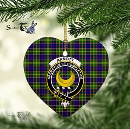 Arnott Scottish Clan Plaid Ornament Gift. Christmas Tree Ornament Arnott Christmas Ornament, Christmas Heart Ornament, Plaid Heart Ornament, Tartan Ornament, Tartan Heart Ornament