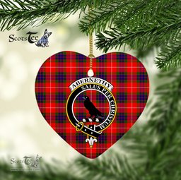 Abernethy Scottish Clan Plaid Ornament Gift. Christmas Tree Ornament Abernethy Clan Tartan Ornament Great Christmas Ornaments Gift Heart Ornament - Scotstee Shop