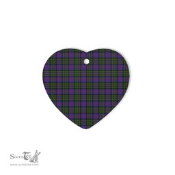 MacCallum Of Berwick Tartan Heart Ornaments, Christmas Tree Ornament, Plaid Christmas Ornaments, Ceramic Heart Christmas Tree Decoration, Christmas Ornament, Plaid Ornament, Tartan Ornament, Buffalo Plaid Ornament