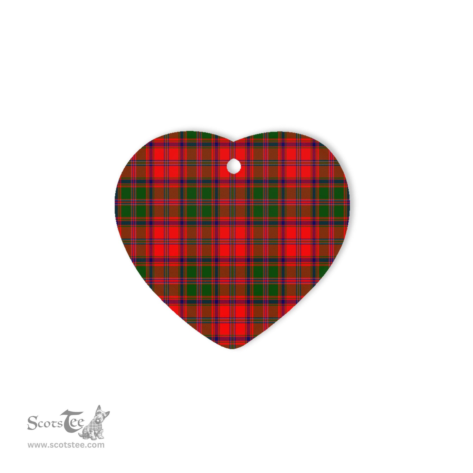 Stewart Of Appin Modern Tartan Heart Ornaments, Christmas Tree Ornament, Plaid Christmas Ornaments, Ceramic Heart Christmas Tree Decoration, Christmas Ornament, Plaid Ornament, Tartan Ornament, Buffalo Plaid Ornament