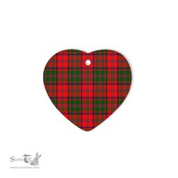 Stewart Of Appin Modern Tartan Heart Ornaments, Christmas Tree Ornament, Plaid Christmas Ornaments, Ceramic Heart Christmas Tree Decoration, Christmas Ornament, Plaid Ornament, Tartan Ornament, Buffalo Plaid Ornament