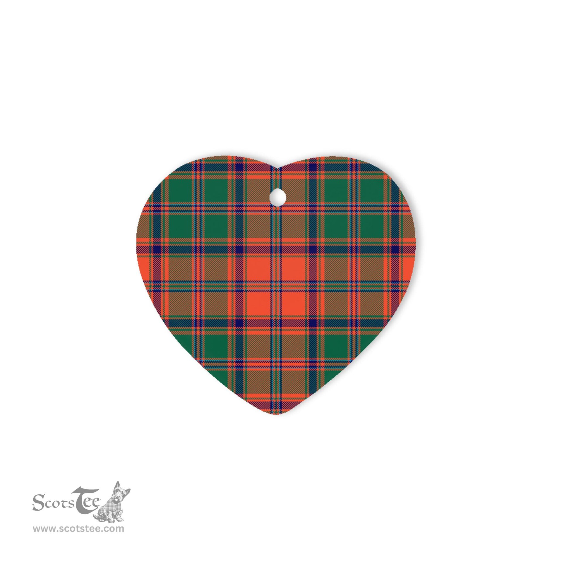 Stewart Of Appin Ancient Tartan Heart Ornaments, Christmas Tree Ornament, Plaid Christmas Ornaments, Ceramic Heart Christmas Tree Decoration, Christmas Ornament, Plaid Ornament, Tartan Ornament, Buffalo Plaid Ornament