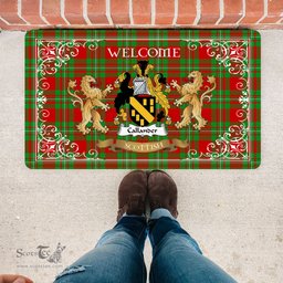 Personalized Doormat, Custom Door Mats, Tartan Door Mat The Family Callander Welcome Mat, Plaid Doormat Scottish, Custom Welcome Mats, Personalized Door Mat