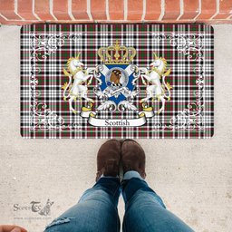 Scotstee Shop Tartan Door Mat Scottish Borthwick Clan Badge Tartan Door Mat, Plaid Doormat, Custom Welcome Mats, Personalized Door Mat