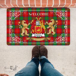 Personalized Doormat, Custom Door Mats, Tartan Door Mat The Family Chisholm Welcome Mat, Plaid Doormat Scottish, Custom Welcome Mats, Personalized Door Mat
