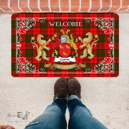 Personalized Doormat, Custom Door Mats, Tartan Door Mat The Family Cairns Welcome Mat, Plaid Doormat Scottish, Custom Welcome Mats, Personalized Door Mat