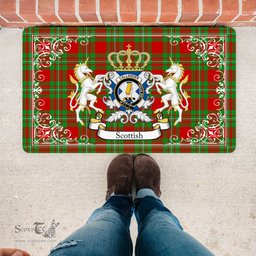 Personalized Doormat, Custom Door Mats, Welcome Mat Scottish Callander Tartan Door Mat, Plaid Doormat, Custom Welcome Mats, Personalized Door Mat