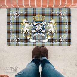 Personalized Doormat, Custom Door Mats, Welcome Mat Scottish Bell Modern Tartan Door Mat, Plaid Doormat, Custom Welcome Mats, Personalized Door Mat