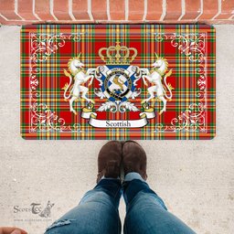 Personalized Doormat, Custom Door Mats, Welcome Mat Scottish Chattan Tartan Door Mat, Plaid Doormat, Custom Welcome Mats, Personalized Door Mat