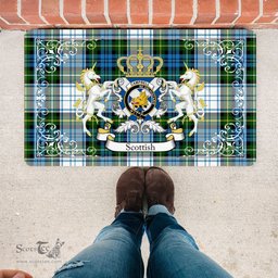 Personalized Doormat, Custom Door Mats, Welcome Mat Scottish Campbell Dress Tartan Door Mat, Plaid Doormat, Custom Welcome Mats, Personalized Door Mat