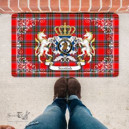 Personalized Doormat, Custom Door Mats, Welcome Mat Scottish Binning Tartan Door Mat, Plaid Doormat, Custom Welcome Mats, Personalized Door Mat