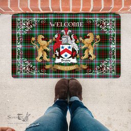 Personalized Doormat, Custom Door Mats, Tartan Door Mat The Family Brodie Modern Welcome Mat, Plaid Doormat Scottish, Custom Welcome Mats, Personalized Door Mat
