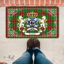 Personalized Doormat, Custom Door Mats, Welcome Mat Scottish Baxter Modern Tartan Door Mat, Plaid Doormat, Custom Welcome Mats, Personalized Door Mat